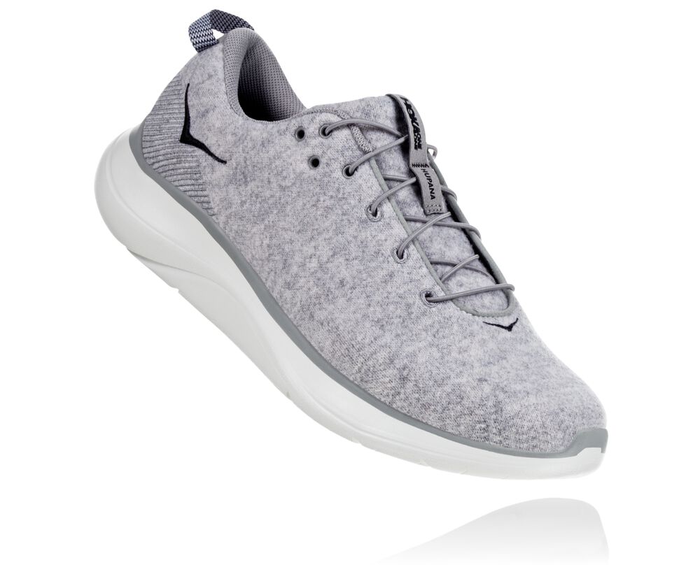 Hoka One One Hupana Flow Wool Wides Herr Grå - SE-6089712